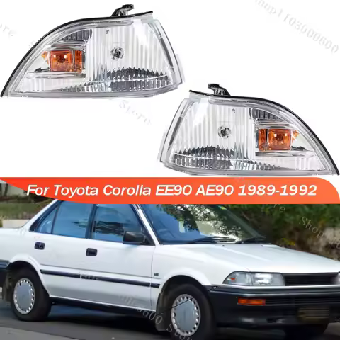 For Toyota Corolla EE90 AE90 1989 1990 1991 1992 Car Front Bumper Headlight Front Corner Lamp Signal