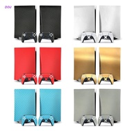 DOU Carbon Fibre Stickers Decals for PS5 Console and Game Controller Game accessories for PS5 CD-ROM version and for PS5 controller