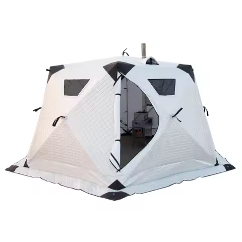 Multifunctional Sauna Tent 5 Person Hexagon Outdoor Camping Tent Ice Fishing Tent