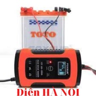 Sạc bình ắc quy 12V 100Ah Foxsur Kèm chức năng khử sunfat phục hồi bình sạc được cả bình khô và nước