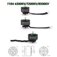 for RC FPV Motor 1103 8000/11000KV 1104 4300/7200/8500KV Brushless Motor 1.5mm Shaft RC FPV Quadcopt