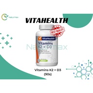 [READY STOCK] Vitahealth Vitamin K2 + D3 (90s)