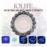 IOLITE BLOOD IOLITE NATURAL CRYSTAL GEM STONE BRACELET ACCESSORIES