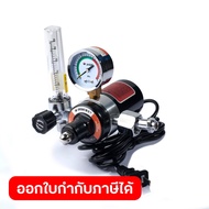 JASIC (เจสิค) เกจ์วัดแรงดันซีโอทู CO2 อลูมิเนียม 220 โวลต์ 150 วัตต์ ใช้กับเครื่องเครื่อง MIG รุ่น M