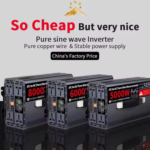 5KW 6KW 8KW Pure Sine Wave Off Grid Inverter DC 12V 24V 48V 60V 72V to AC 220V 240V 5000W 8000W Inve