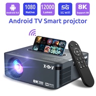 XGODY X1 Samrt Proyektor  Android Dolby Audio Netflix Youtube  4K WiFi Bluetooth  450ANSI Lumens Fre