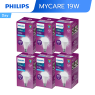 (ยกลัง 6 หลอด) Philips Mycare หลอดไฟ 19W 2700lm UltraBright 6500K แสงขาว Daylight A75 Led รวมแวท