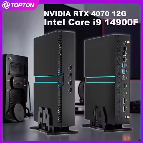 Topton Gaming Mini PC 14th Gen Intel i9 14900F NVIDIA RTX 4070 12G NVMe 2xDDR5 Windows 11 Mini Gamer