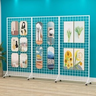 Grid Display Shelf Link Kindergarten Works Display Art Exhibition Supermarket Shelf Movable Grid Rac