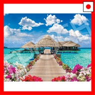【Direct From Japan】EPOCH 500 Piece Jigsaw Puzzle Overseas Scenery Luxury Time - Maldives (38 x 53cm)