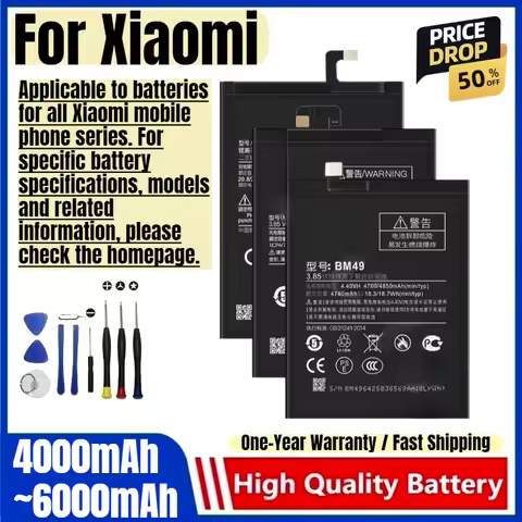 Battery for Xiaomi Mix/Mix 2/2S/Mix 3/Mix 4/Mix Fold/Mix Fold 2/Max/Max 2/Max 3 Mobile Phone Battery