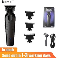 Kemei 2299 Barber Cordless Hair Trimmer 0mm Zero Gapped Carving Clipper Detailer Professional Electr