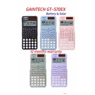 Gaintech scientific calculator  GT-570EX  -dual powered (battery & solar) with 12 months warranty