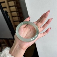 金絲玉雪翠扁條手鐲 玉石雪域復古翠手鐲 翡翠色玉鐲