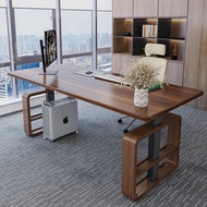 Dual Motor Rising Desk with 25mm Thick Solid Wood Table Top Boss Desk 1.6*0.7m