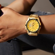 saiko 5 automatic 大表盘石英表 Watch Large Dial Quartz Watch Calendar Steel Band Men's Watch Fashion Casua