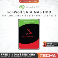 Seagate Ironwolf SATA NAS HDD (1TB/2TB/3TB/4TB/6TB/8TB/10TB/12TB)