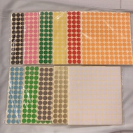 [SG Seller] 13mm Round Sticker Labels (5 sheets) - Circle Blank Dot Stickers DIY Planner Organizer