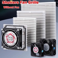 LUCKYSTORE Cabinet Ventilation Filter, White Without Fan Shutters Fan Grille, ABS Fan Filter