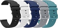 Compatible with FQQ Smartwatch Bands, Lamshaw Classic Watch Bands 18mm Soft Silicone Bands Bracelet 
