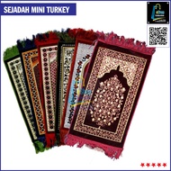 Sejadah Muka Panjang 35cm x 65cm | Sejadah Travel Mini Kecil | Baldu buatan Turkey | Sejadah Mini Tu