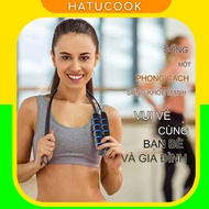 Jump Rope, HATUCOOK Fitness Jump Rope With Plastic Handle Covered With Soft, Absorbent Foam, Jump Rope Made From Steel Cable Core On The Skin