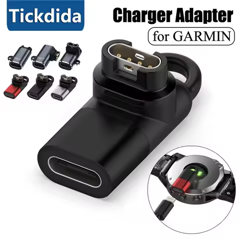 Type C Charger Adapter for Garmin Fenix 8 7 6 5 8X 7X 6X Tactix Charging Adapter Micro/IOS USB for G