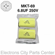 2 PCS. MKT-69 6.8UF 250V BIPOLAR CAPACITOR