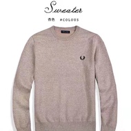 2024 Fred Perry FRED PERRY Wheat Suit Man Casual Knitting Shirt 2023 Thu Đông Vòng Cổ Áo len cao cấp