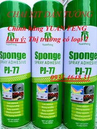 Bộ 2 Chai Keo Xịt Dán Xốp Đa Năng Sponge PJ77 Chuyên Dán Mút Xốp Dán Giấy Decal Tường