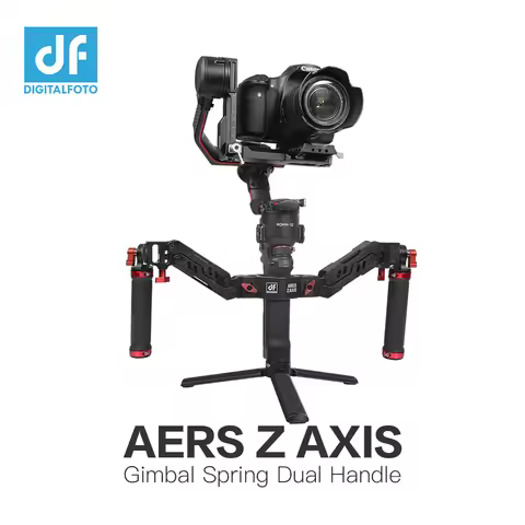 DIGITALFOTO 5kg Bear Ares Z Axi Gimbal Grip Spring Dual Handle Mount for DJI RS2 RSC2 Ronin S SC Cra