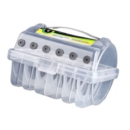 KIN Fishing Line Organizers 6 Compartments Fishing Line Storage Case Line Spool Box