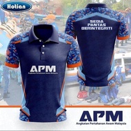 Design BAJU APM sublimation POLO T-shirt | Baju Jersey sublimation | Short sleeved