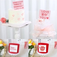 Imochi Influencer Text ins Style you Are the Sweetest you Are My Universe Love you Paper card Cake Plug-In Love you card topper