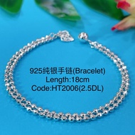 925 Sterling Silver Bracelet (925 Silver Bracelet) Silver Bracelet