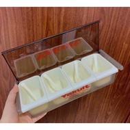 Spice Tray Made Of Plastic With Yakult logo