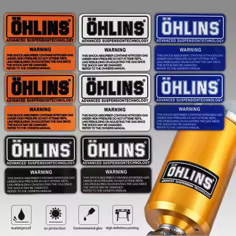 for OHLINS reflective shock absorber stickers, electric scooter modification, decal shock absorbers,