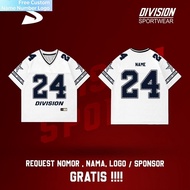 OVERSIZE STREETWEAR JERSEY 24 WHITE DIVISION OVERSIZE JERSEY JERSEY VINTAGE RETRO JERSEY DVS SPORTWE