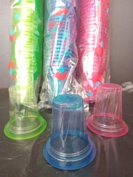 Gelas Plastik/Cup Ulir Warna 150 ml Idola Star cup jasuke cup es krim 