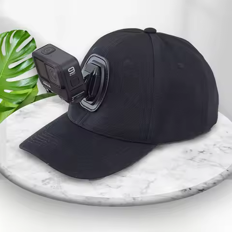 Adjustable Canvas Sun Hat Cap for Gopro Hero 8 7 5 SJCAM SJ7000 SJ6000 M20 Eken H9 H9R H8 Pro Yi 4K 