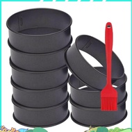 8 Pack Stainless Steel English Muffin Rings 4 Inch Crumpet Rings Nonstick Pastry Ring Mold,Egg Rings