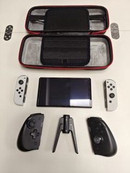 Nintendo Switch OLED 全套配件齊有盒 + 充電分體手制 + Ring Fit + 硬殼包 + SD卡