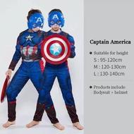 Captain America Superhero Cosplay Costume for Kids