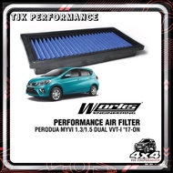 Perodua NEW Myvi 1.3/1.5 Gen3 Dual VVT-i 2017-on / Aruz Works Engineering 100% Genuine High Flow Air