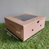 @1 pack Window Cake Box Bread Box/ Cake Box Glass BK/ Box 20x20x8