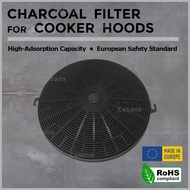 EF, Tecno, UNO compatible Hood Carbon Charcoal Filter for CK-VETRO/VORTE/SP2002, KA298/2028, UP1090