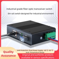 Industrial Grade Switch 2 Light 4/8 Electric Port Optical Fiber Transceiver Single Multi-Mode SC Rai