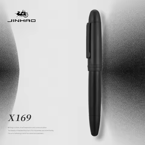 Limited Jinhao X169 matte black Fountain Pen 8# EF/F/M Nib Large Writing Ink Pen Calligraphy Station