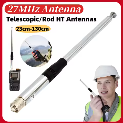 27MHz CB Radio Telescopic Antenna SMA Female 23cm-130cm Telescopic CB Antenna 2.15dB High Gain for C