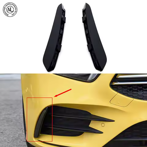 For Mercedes W177 A180L A200LA-class sports front bumper, using PP bright black car front wind defle